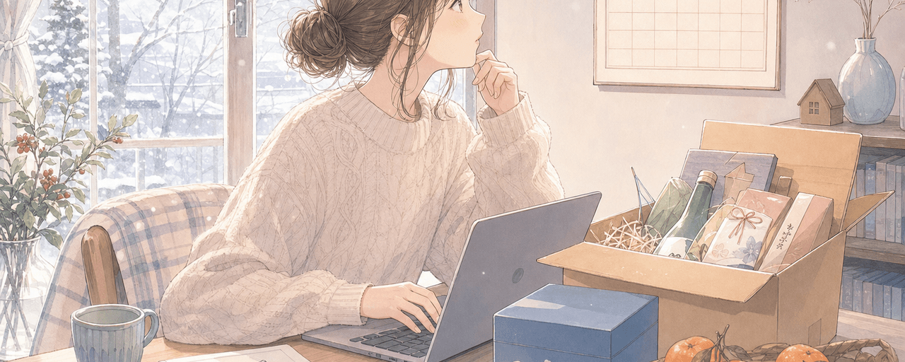 ふるさと納税の年末駆け込み申し込みのイラスト